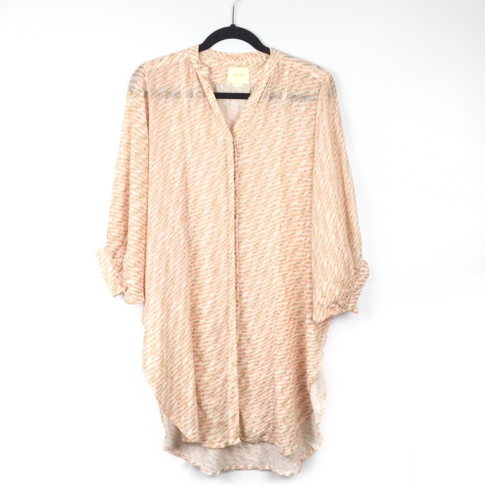 Athropologie Maeve Lena Yard Dyed Tunic A1059